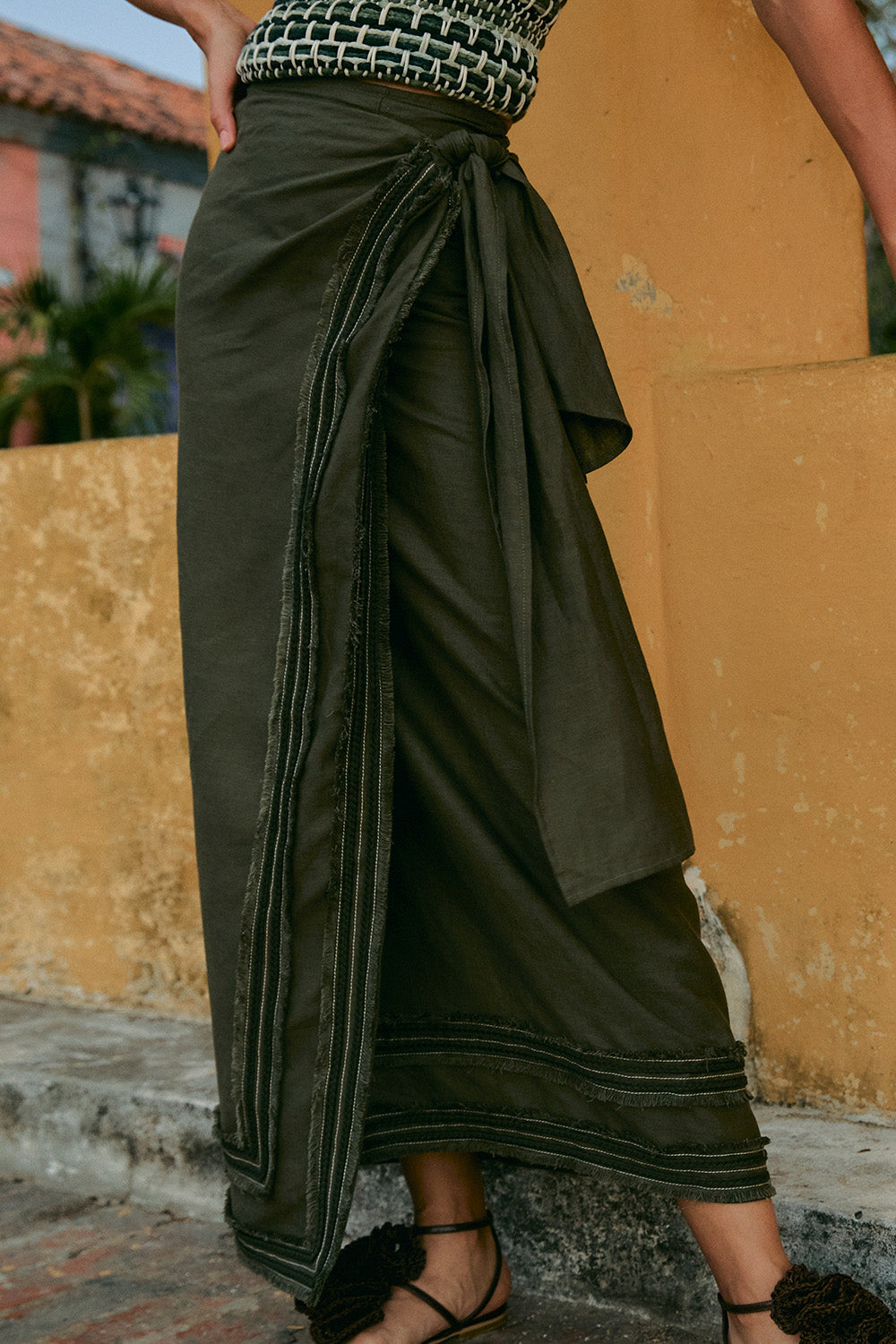 Ambar Skirt Olive Green