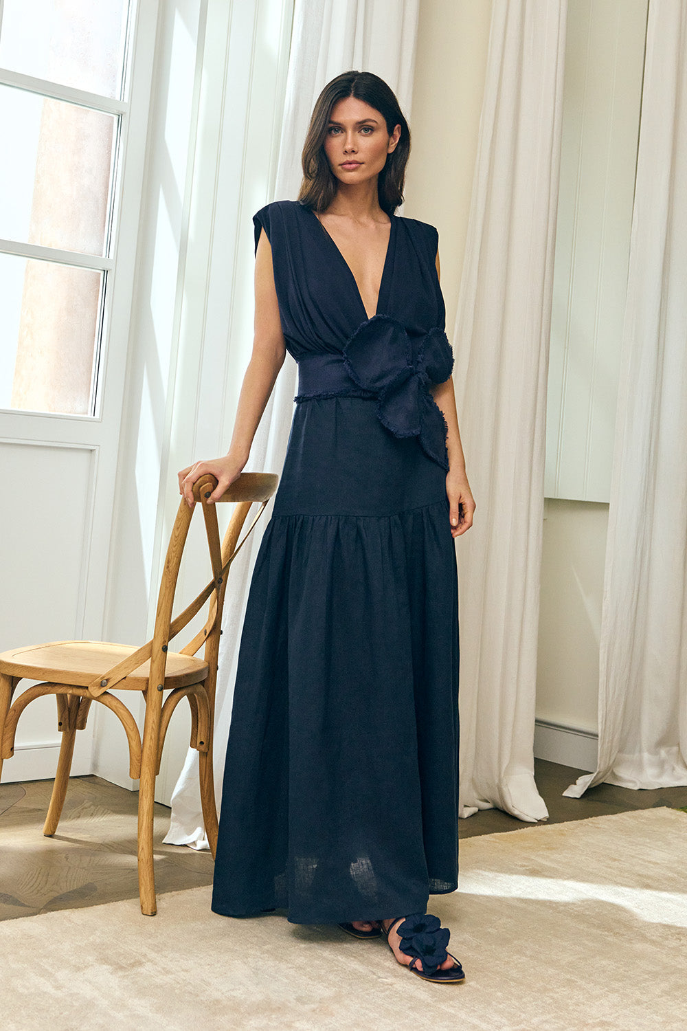 Vasco Dress Navy Blue