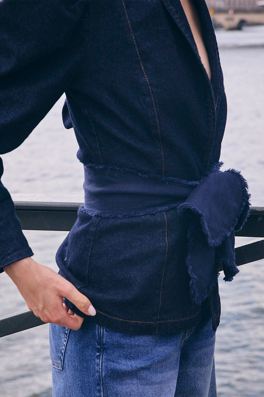 New noa Indigo Blazer