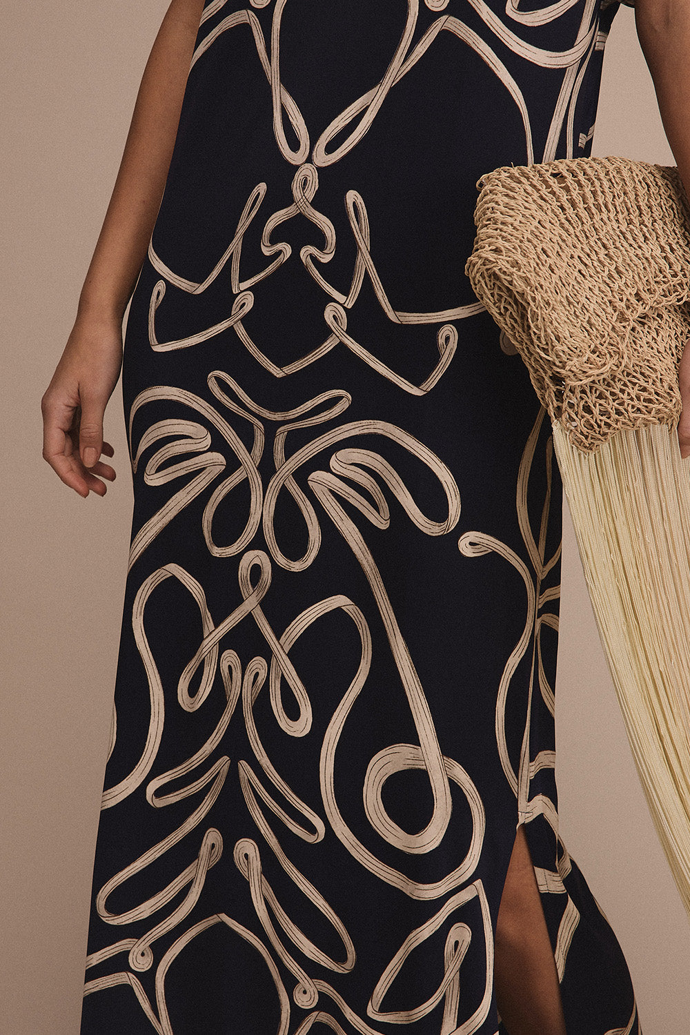 Rosedal Dress Navy Blue