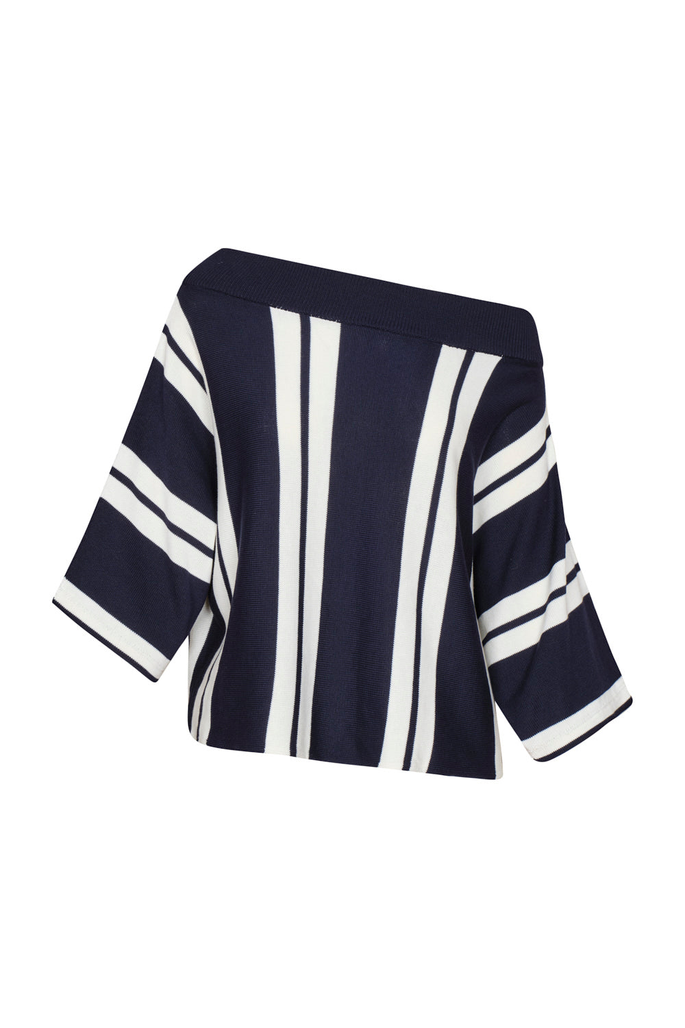 Blair Blouse Ivory Navy