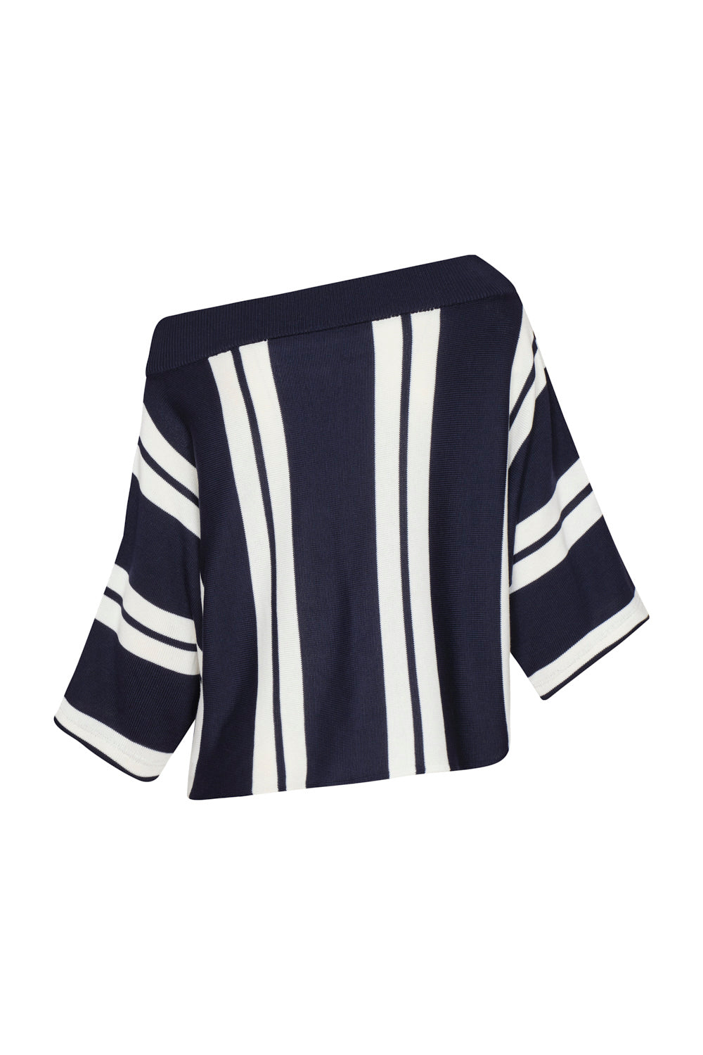 Blair Blouse Ivory Navy