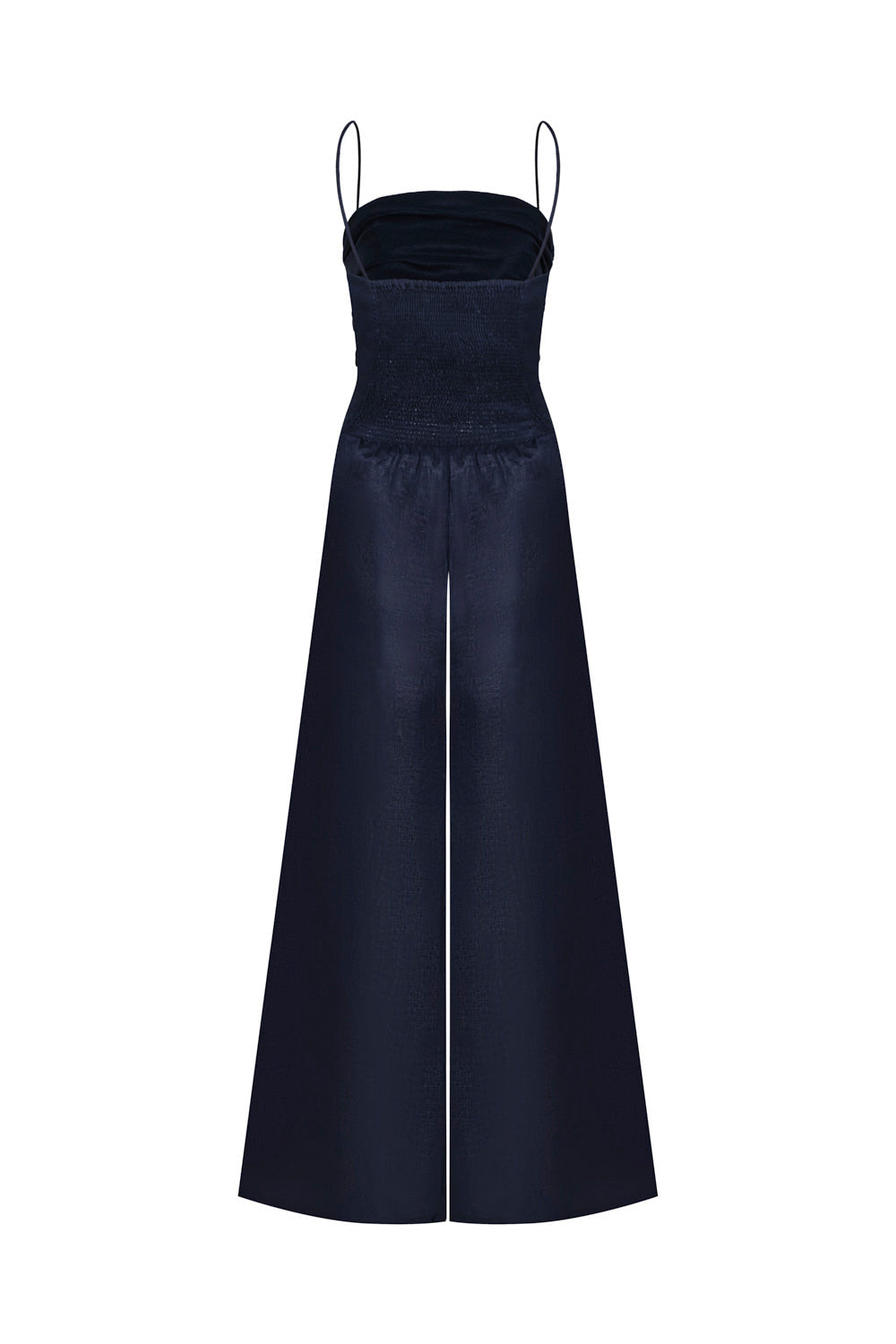 Nina Jumpsuit Navy Blue Linen