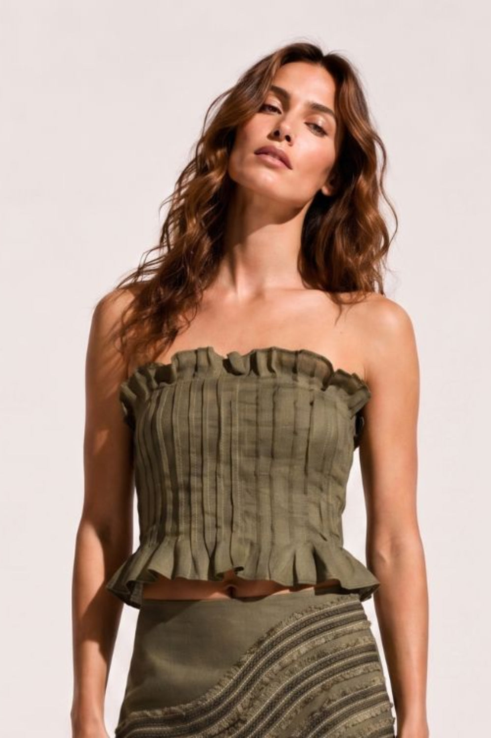 Top corto vainilla de Chiara
