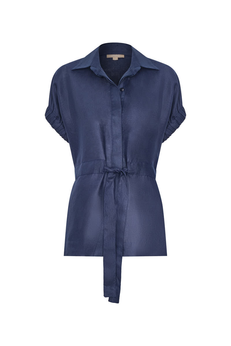 Dona Milano Shirt Navy Blue