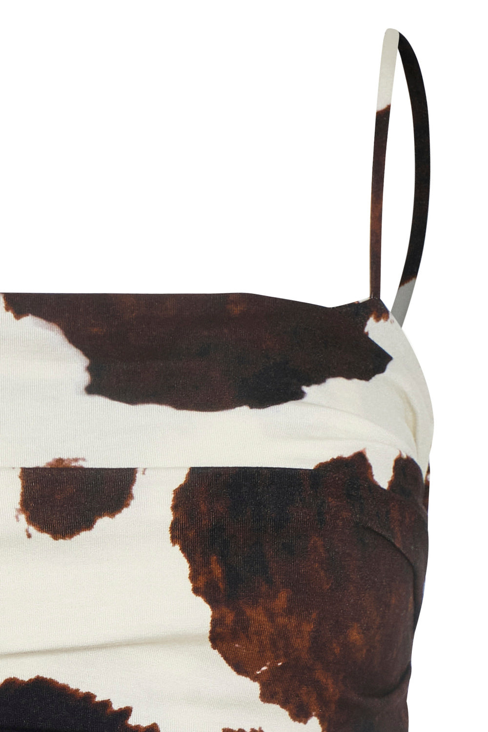 Pearl Crop Top Ivory Brown