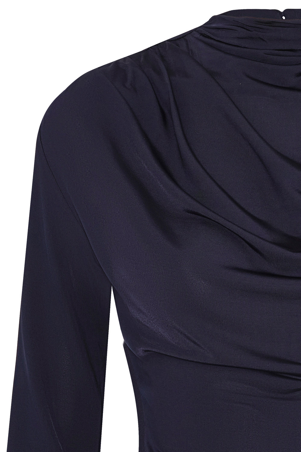 Lotus Blouse Navy Blue