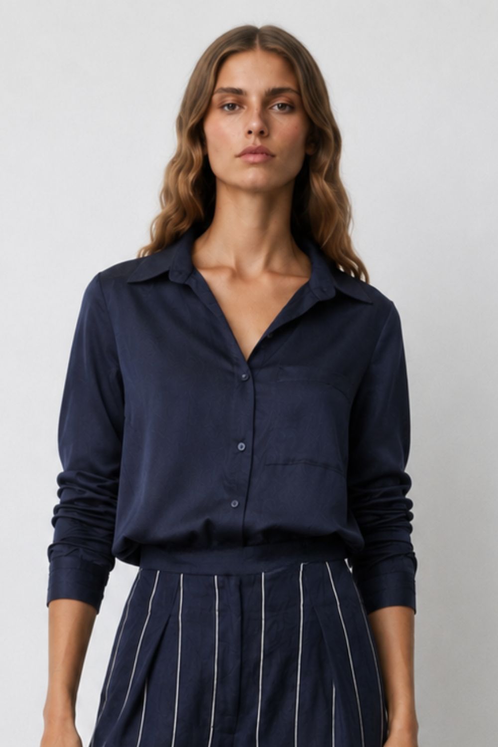 Bianca Shirt Navy Blue