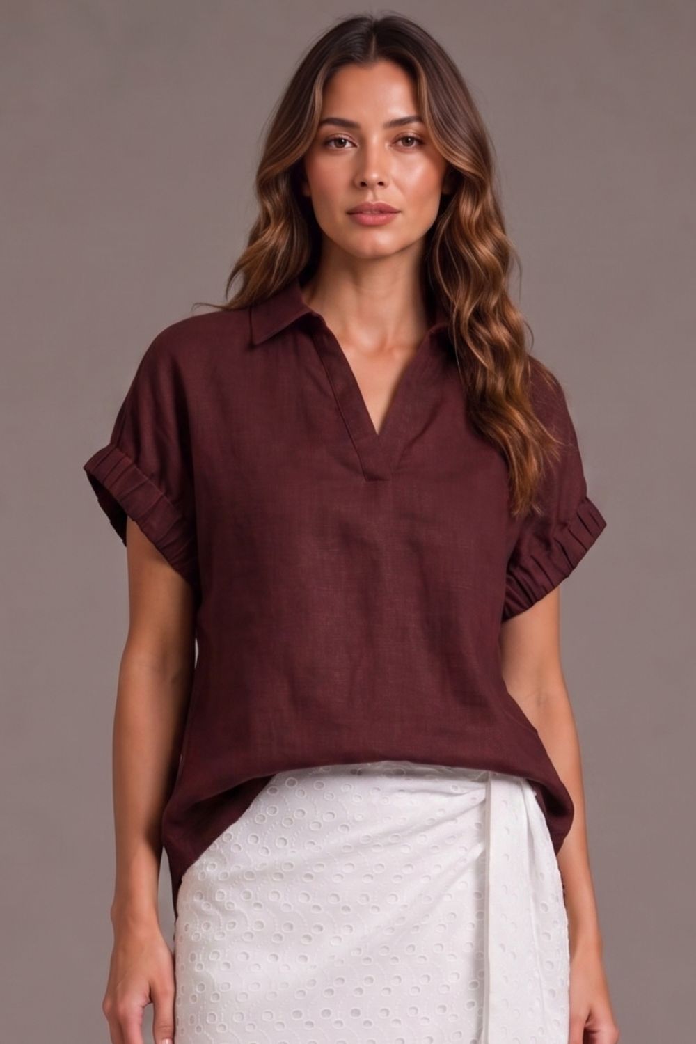 Janine Blouse Grape