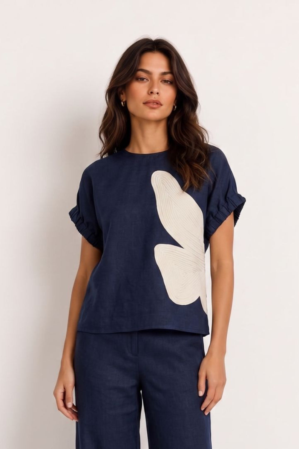 Kumba Blouse Navy Blue