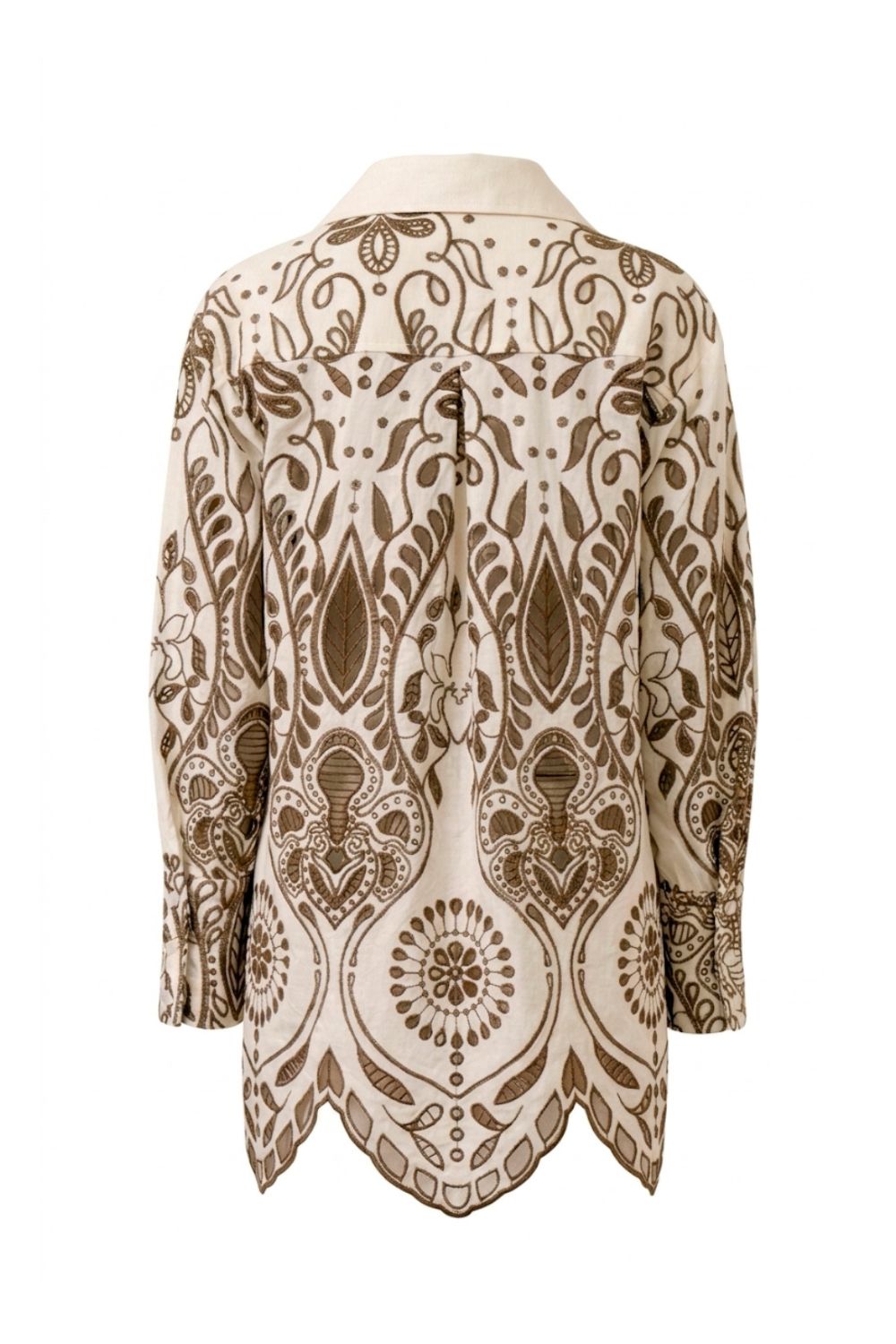 Lia Shirt Ivory Brown