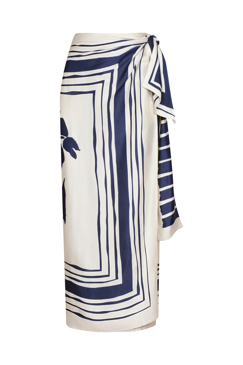 Luciana Skirt Ivory Navy