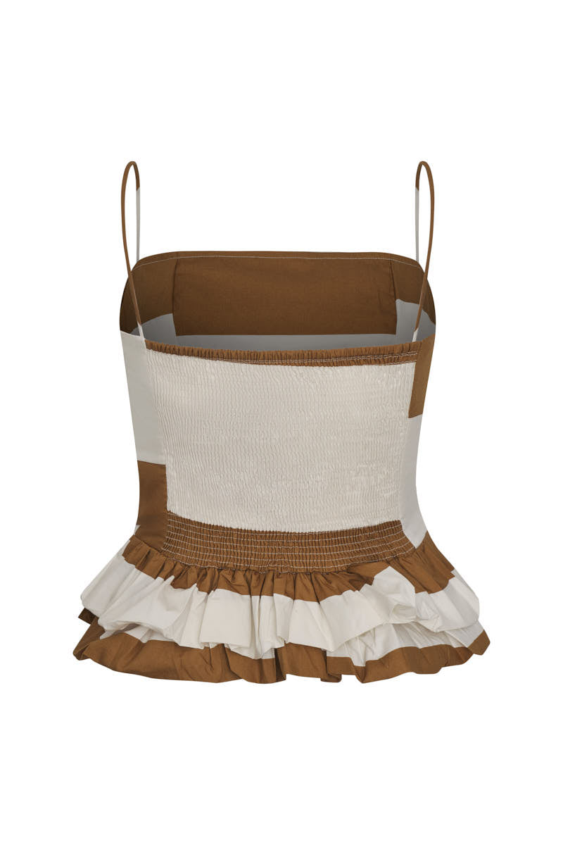 Maia Crop Top Tobacco