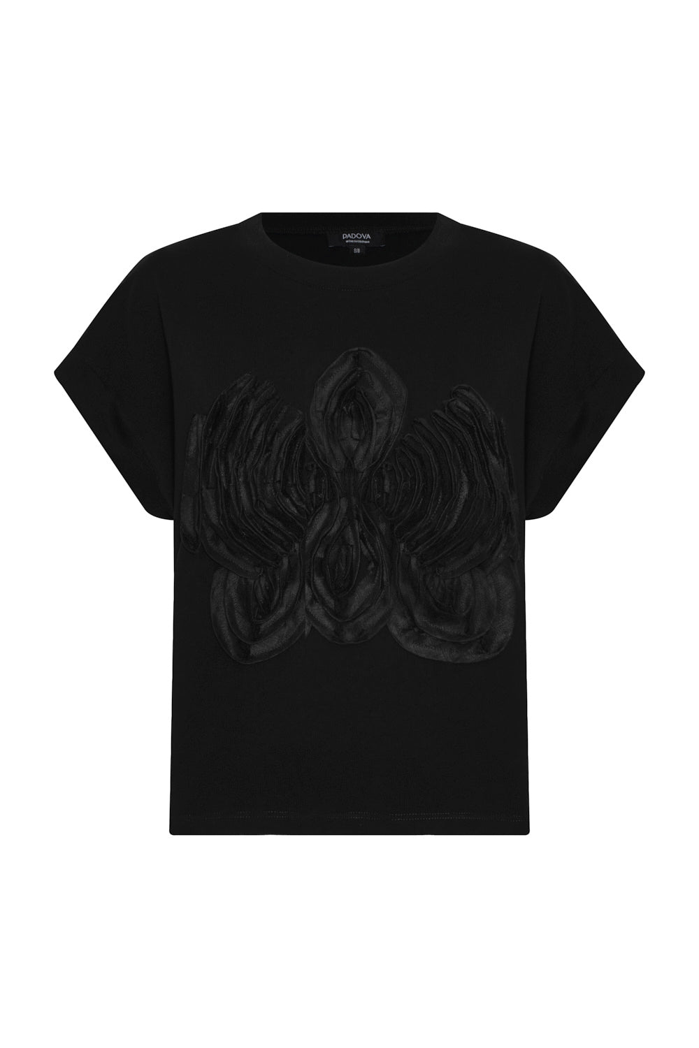 Marian Embroidered T-Shirt Black
