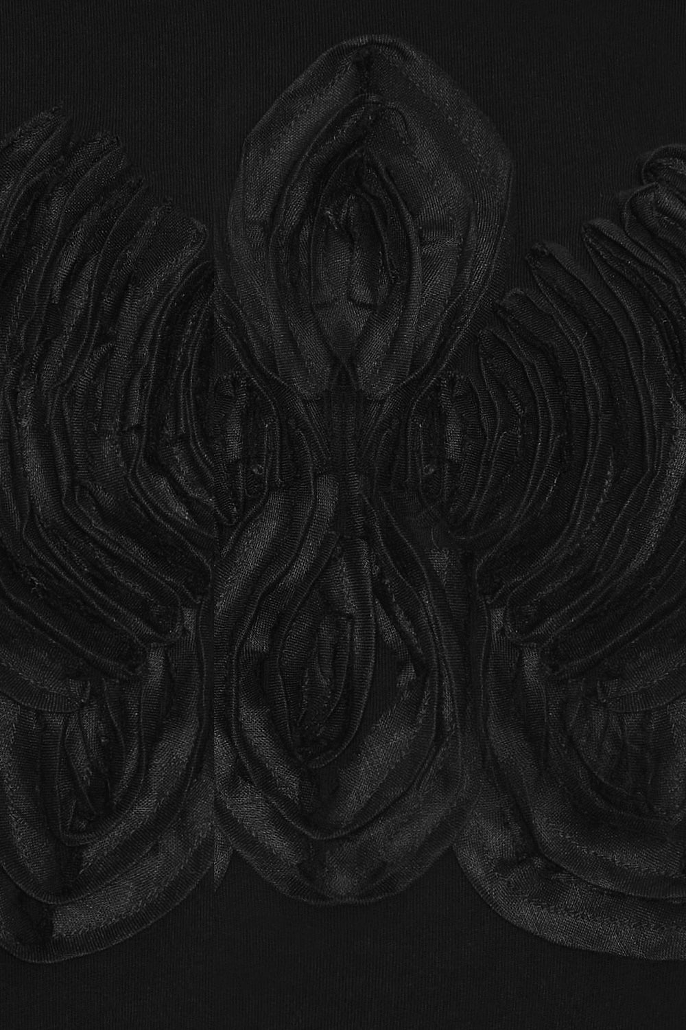 Marian Embroidered T-Shirt Black