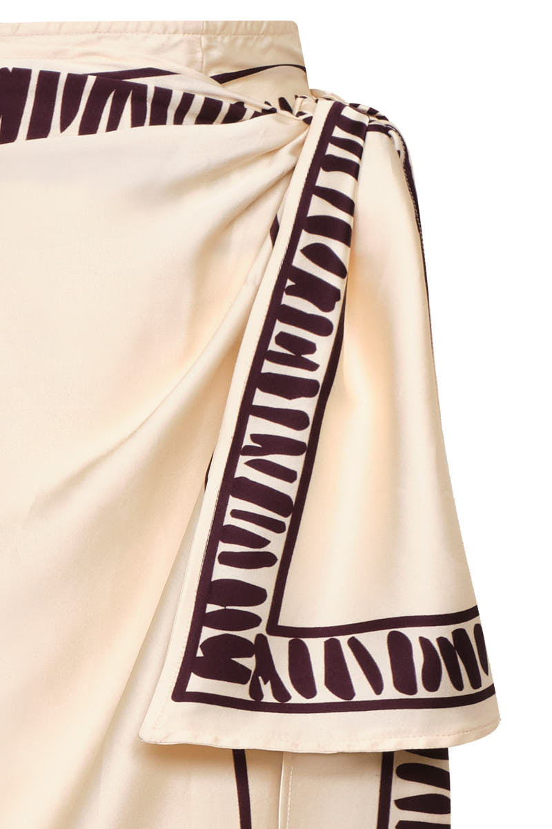 Montecarlo Skirt Ivory Purple