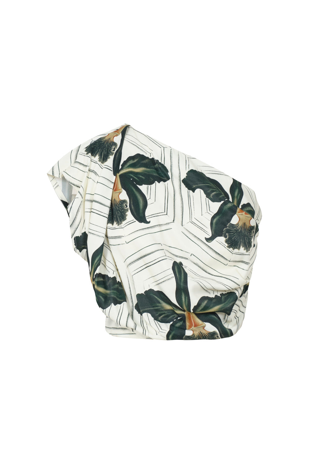 Mathiola ivory green blouse