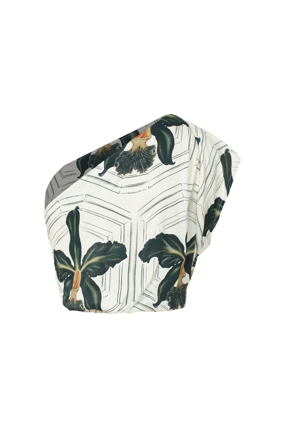 Mathiola ivory green blouse