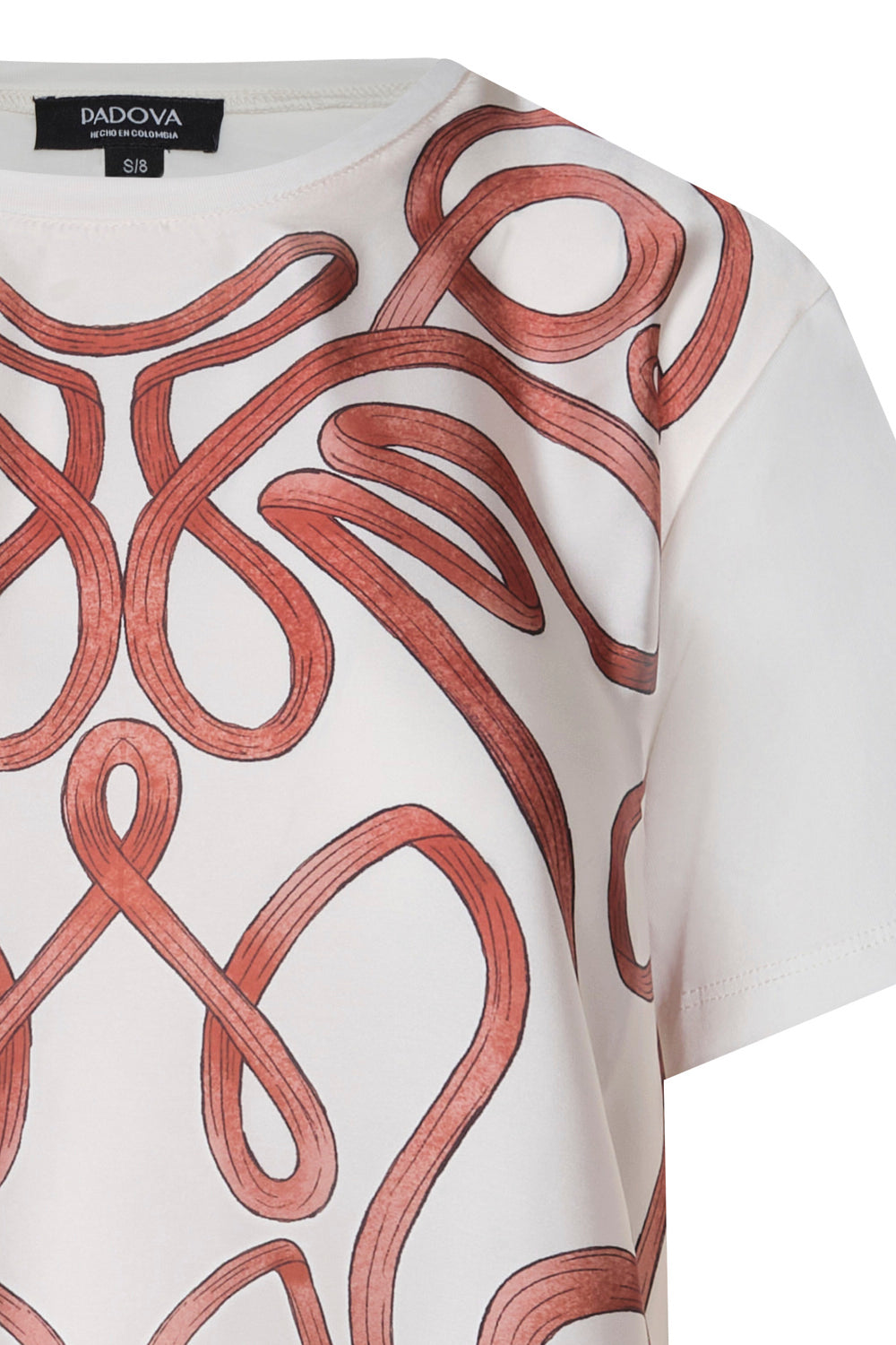 Lourdes Natural terracotta T-shirt