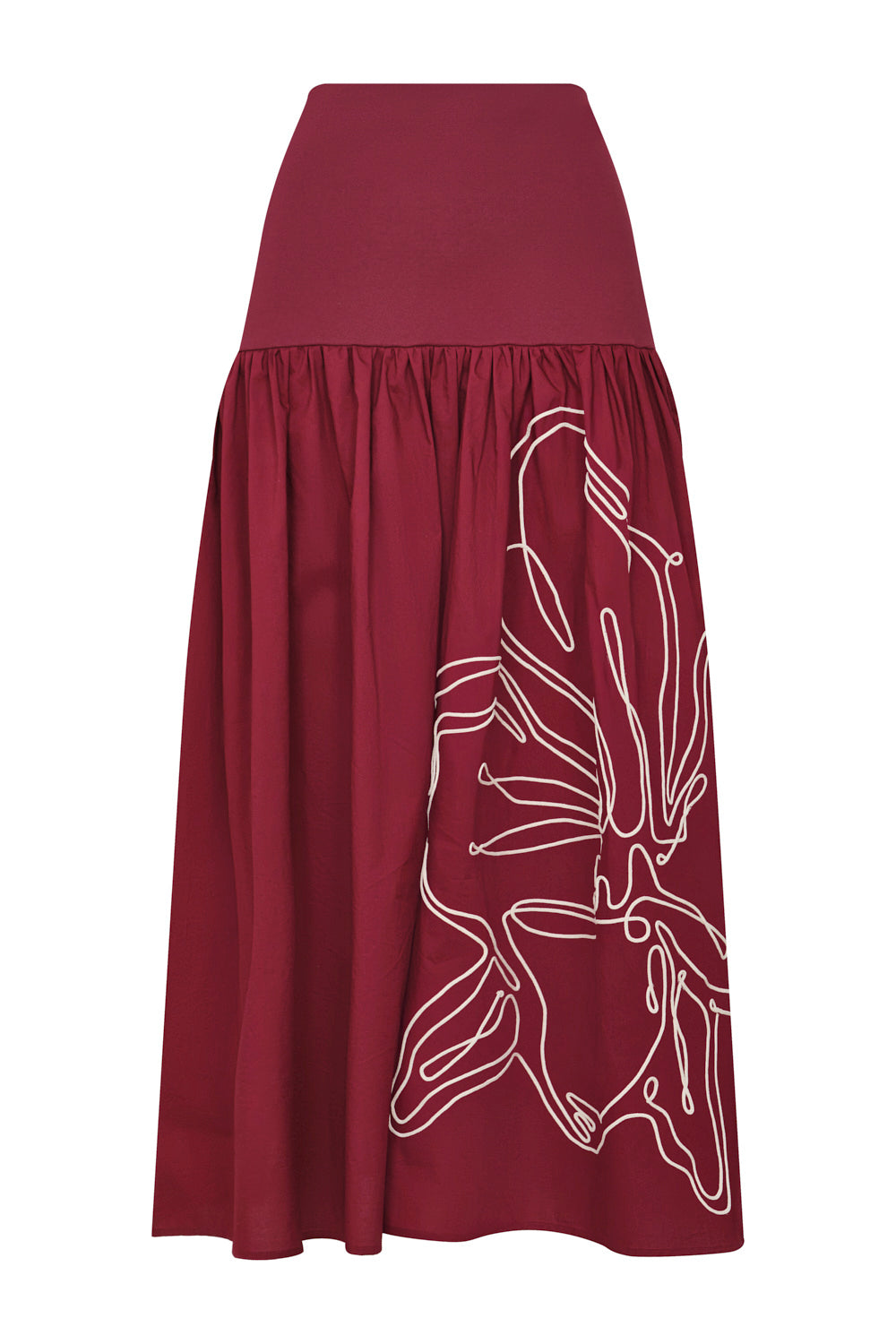 Golden wine beach skirt