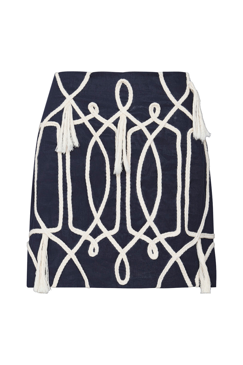 Desert Garden Navy Blue Skirt