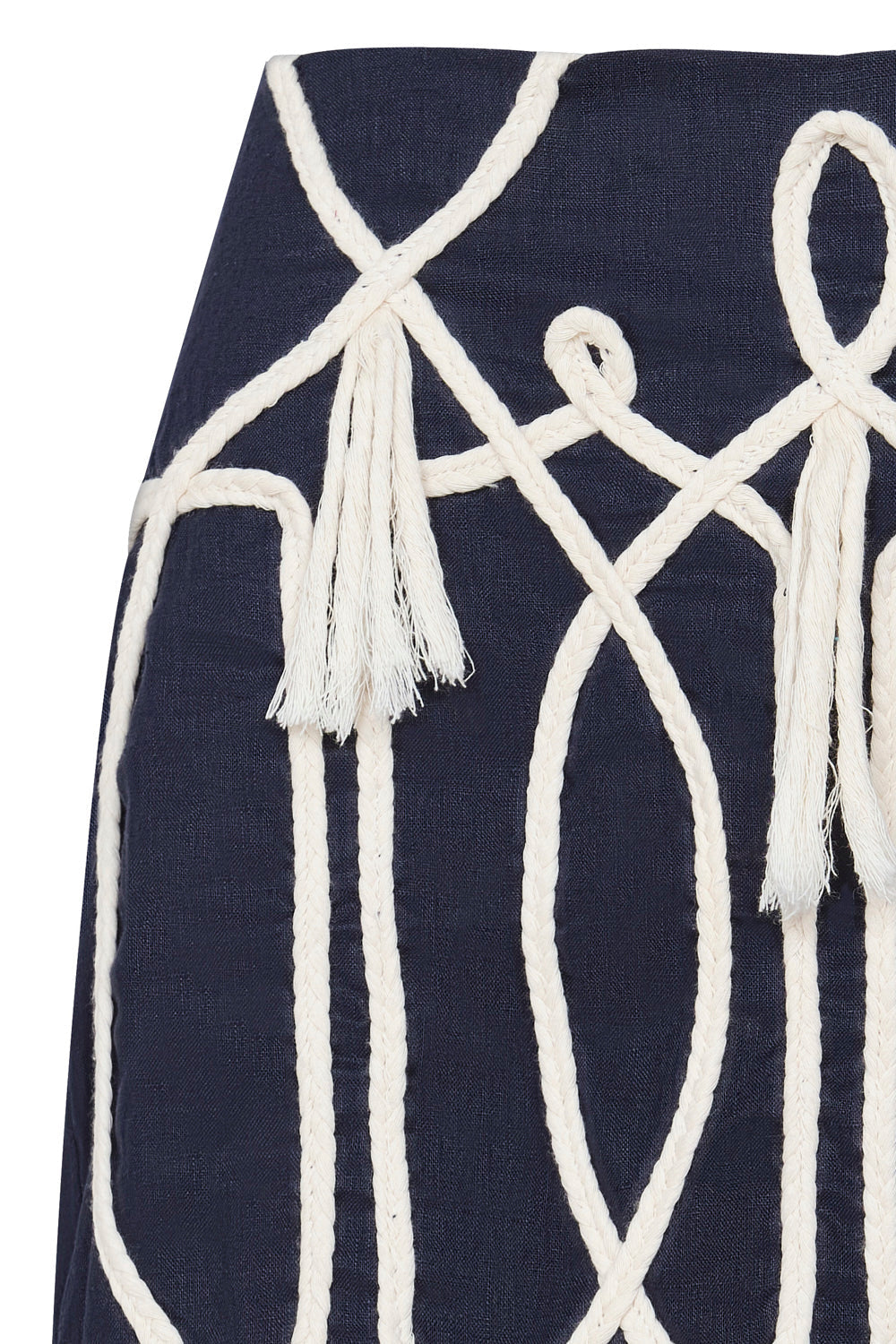 Desert Garden Navy Blue Skirt