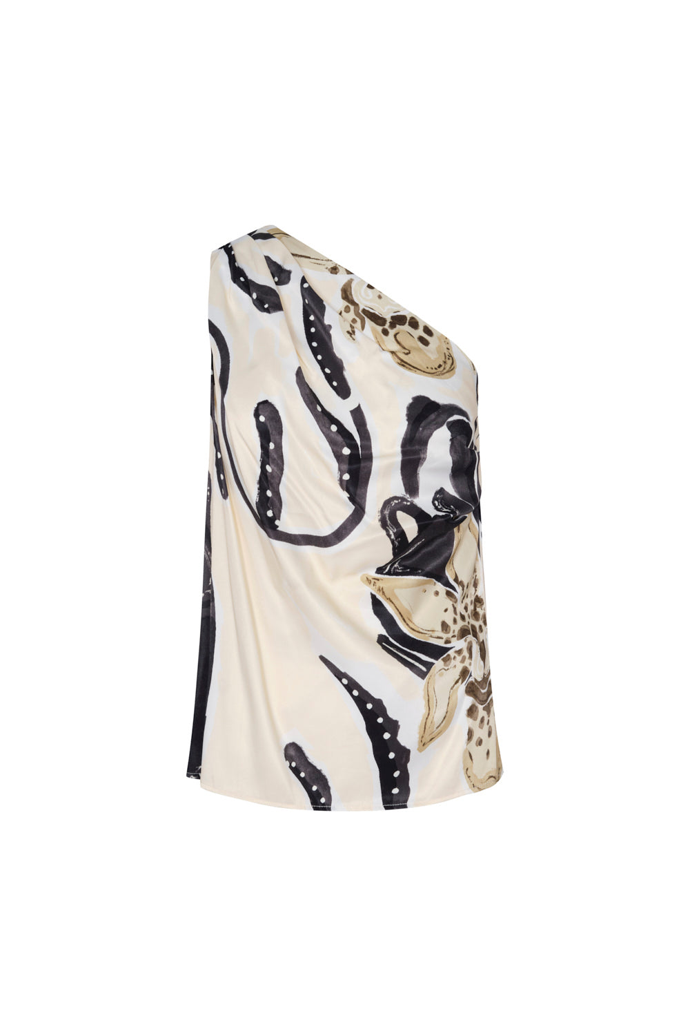 Between Rivers Blouse Ivory Black