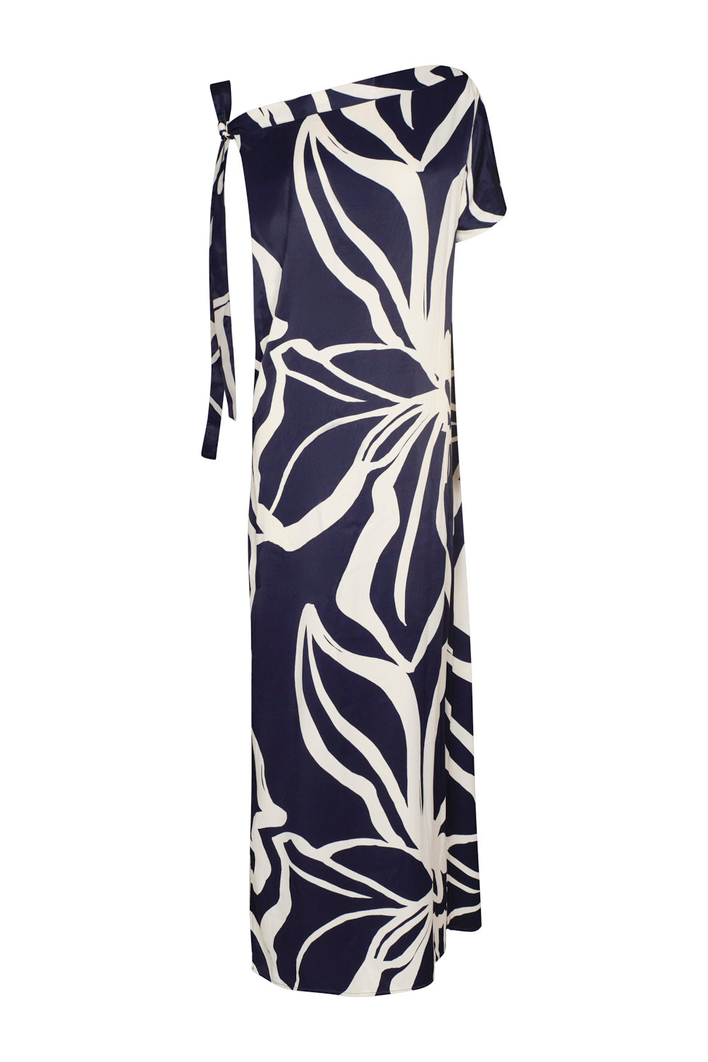 Siena Azul Dress Ivory Navy Blue