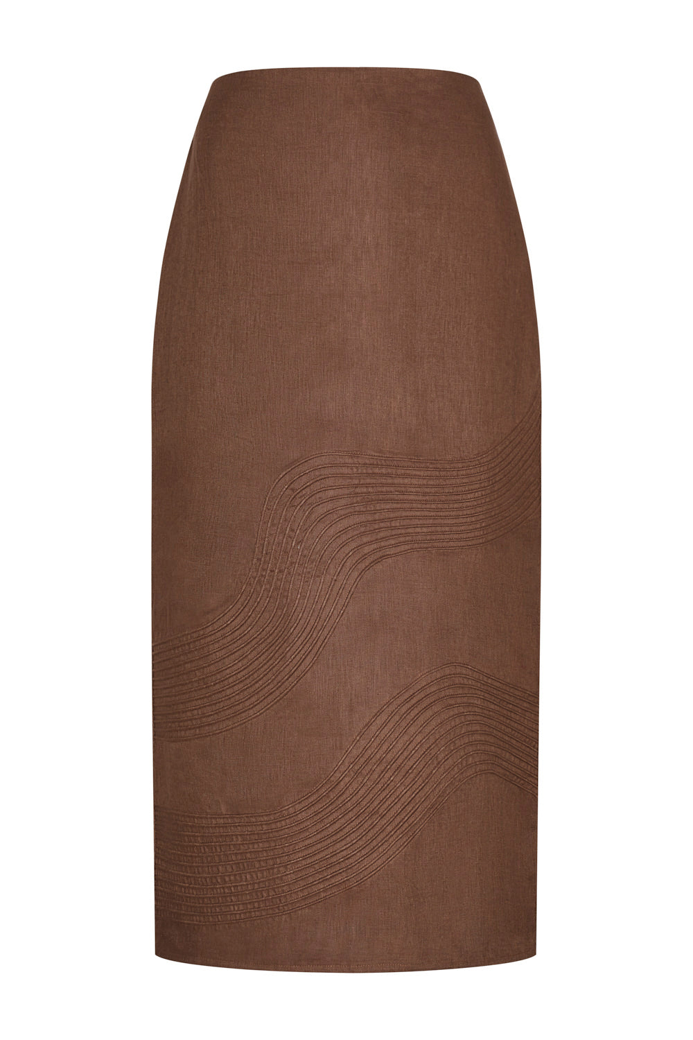 Castelo Skirt Brown Linen