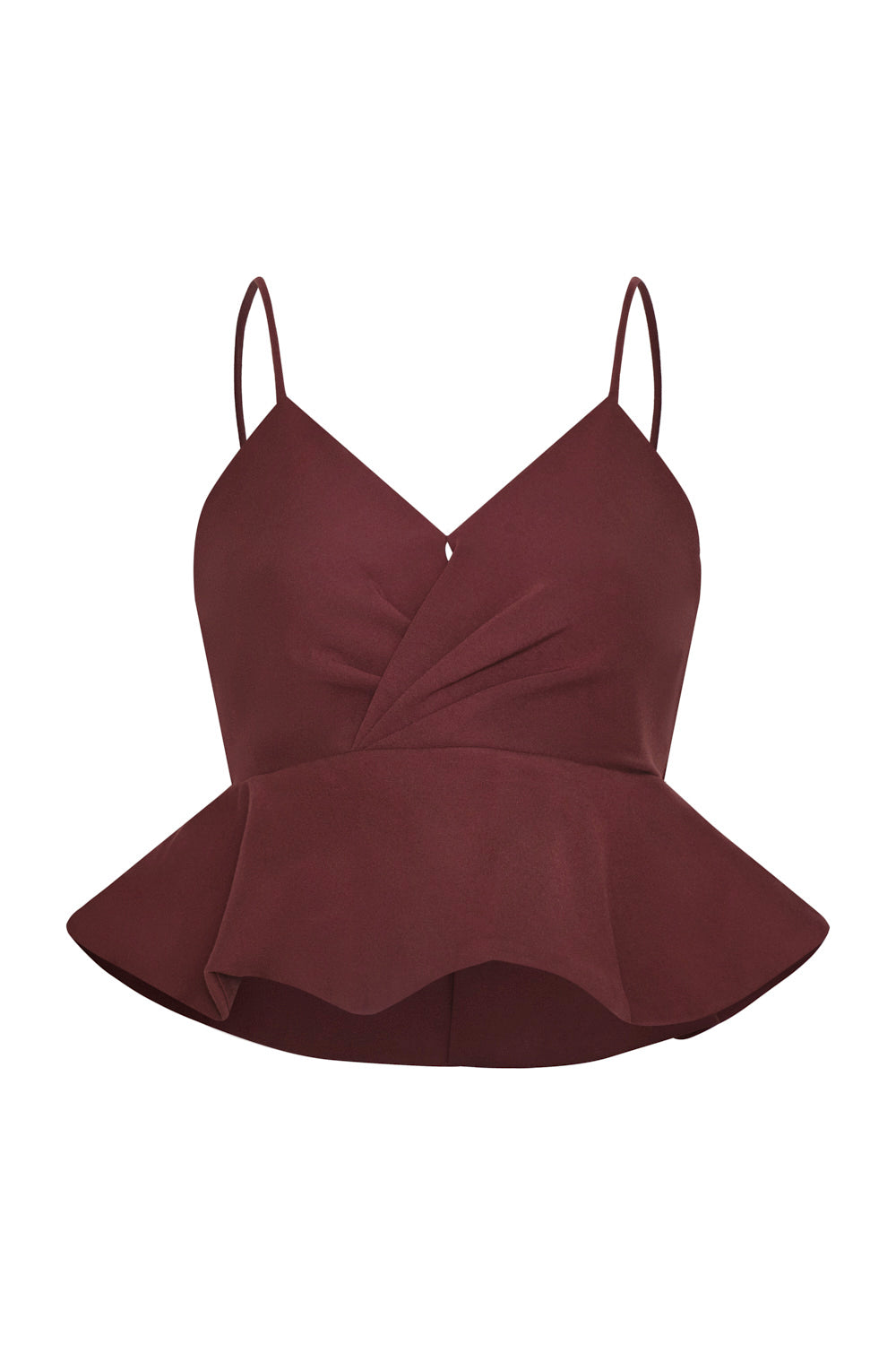 Savia Crop Top Ruby Wine