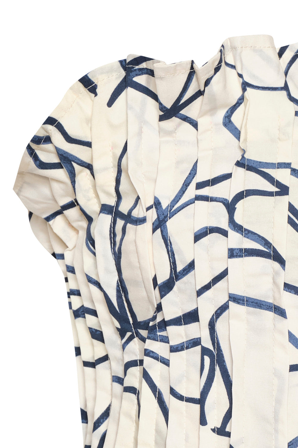 Chiara Crop Top Ivory Navy