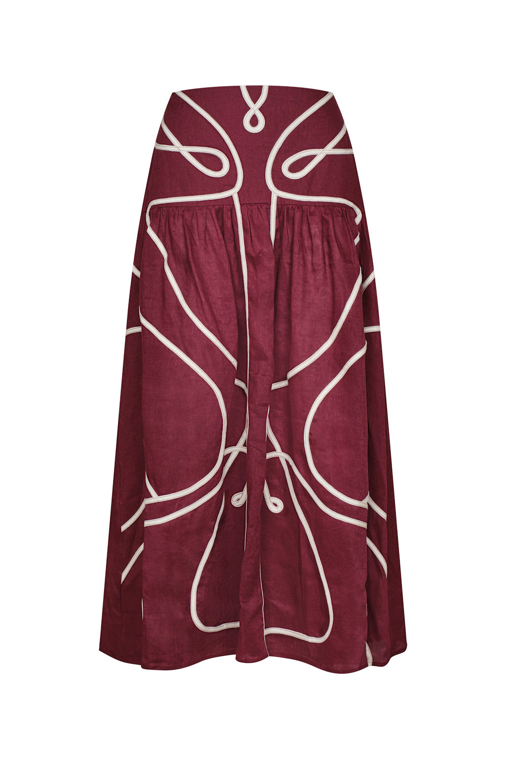 Santorini Skirt Burgundy