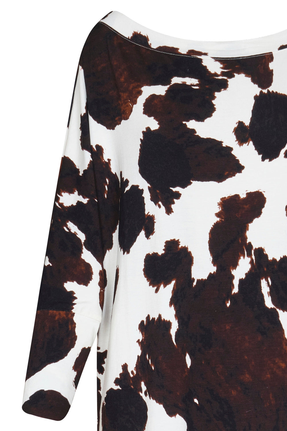 Monaco Dress Ivory Brown