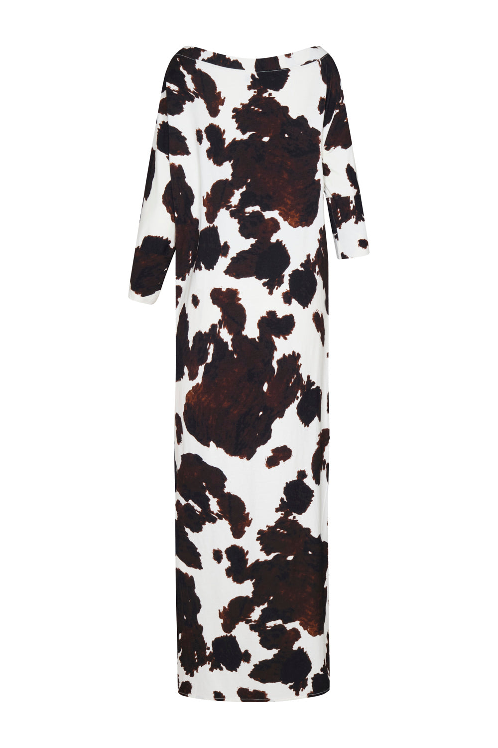 Monaco Dress Ivory Brown