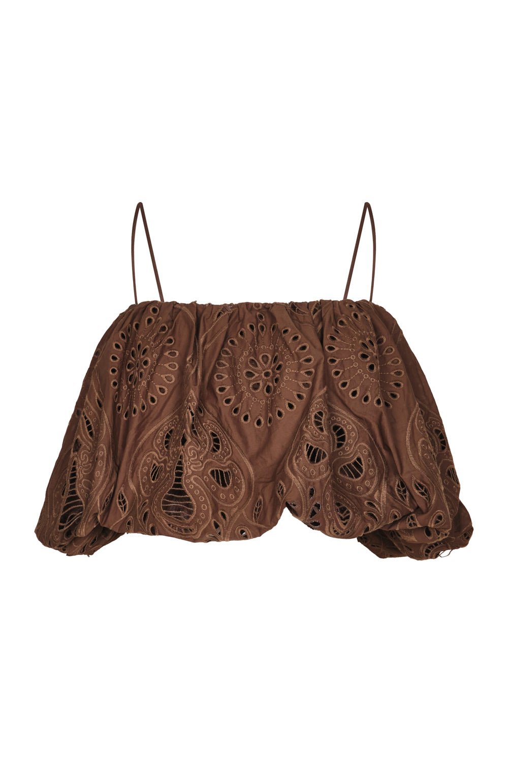 Vienna Crop Top Brown