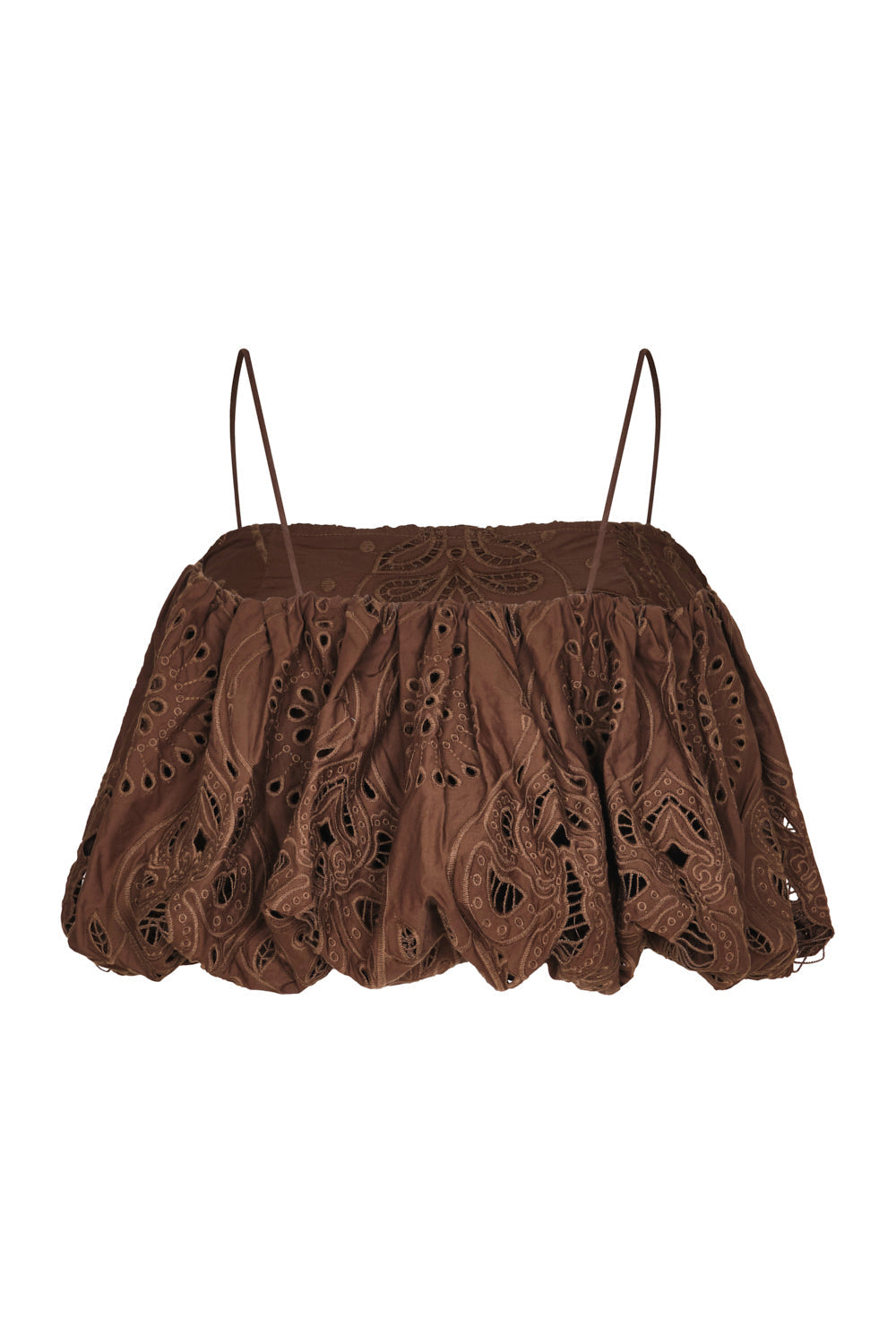 Vienna Crop Top Brown