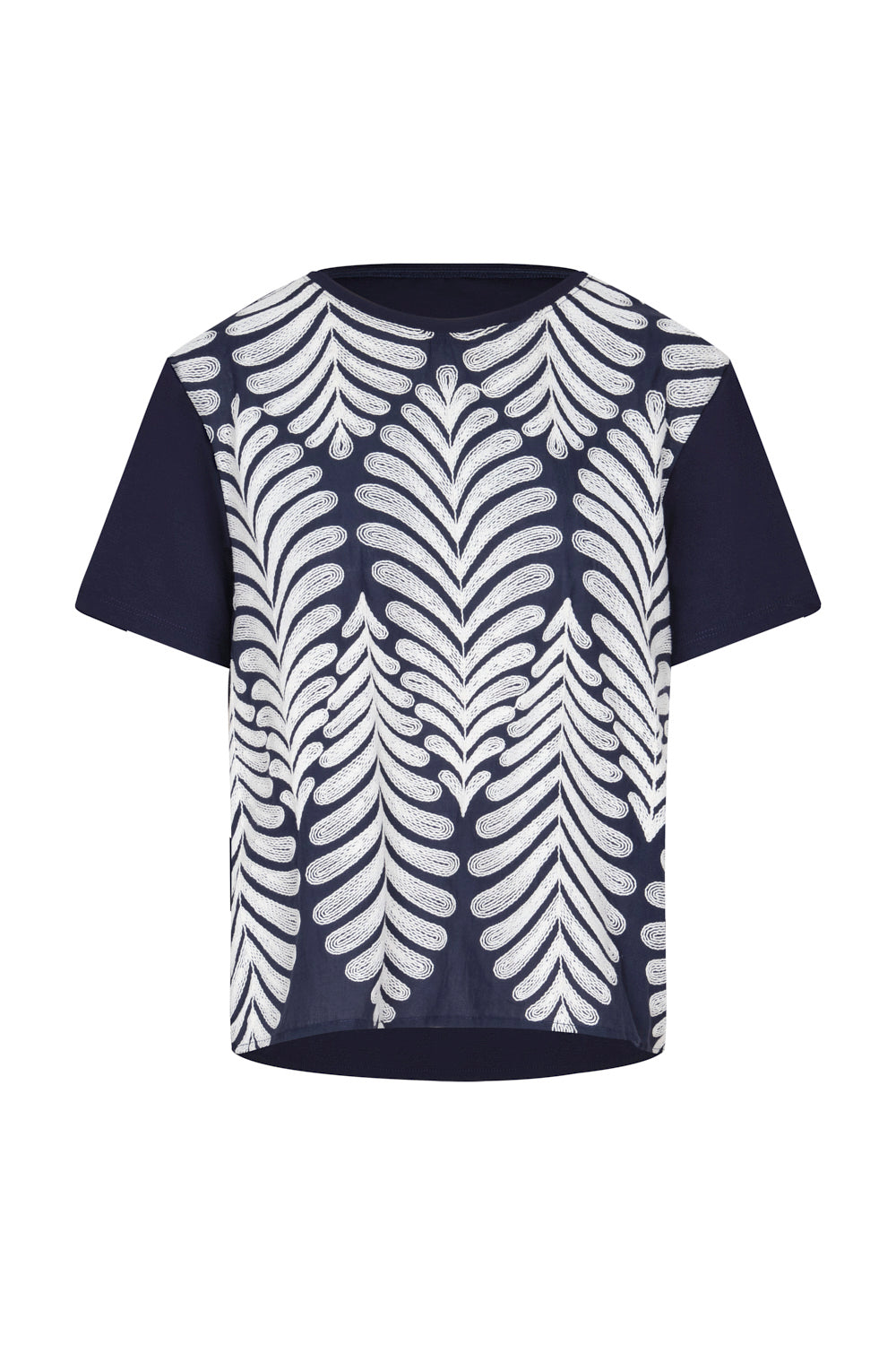 Amazonia Ivory Navy T-Shirt