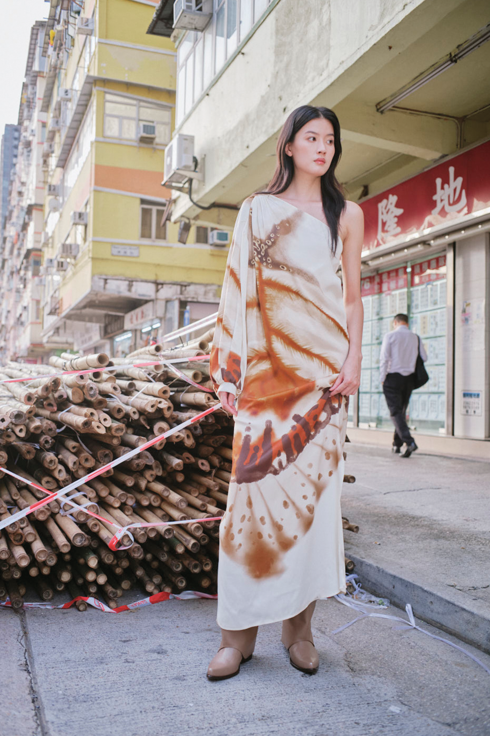 Nuevo vestido Selma en color marfil y moca