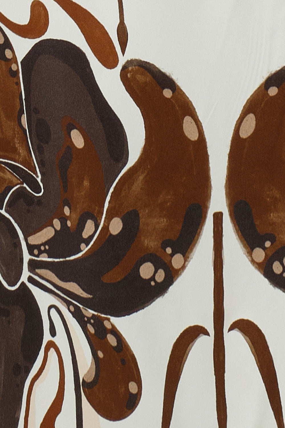 Vestido Chengdu color café marfil