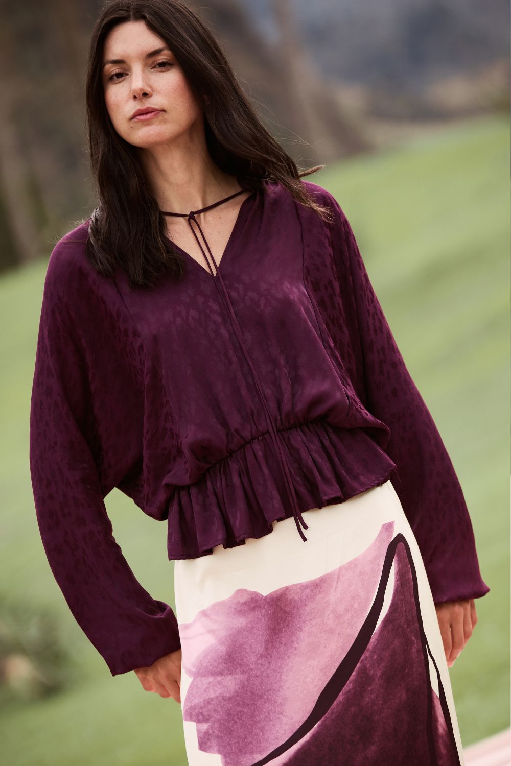Salento Mio Blouse Dark Purple