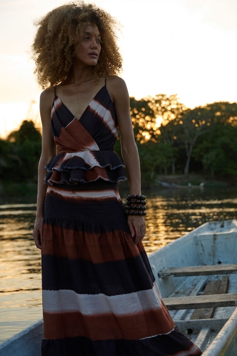 Sumatra Blouse Natural Terracotta