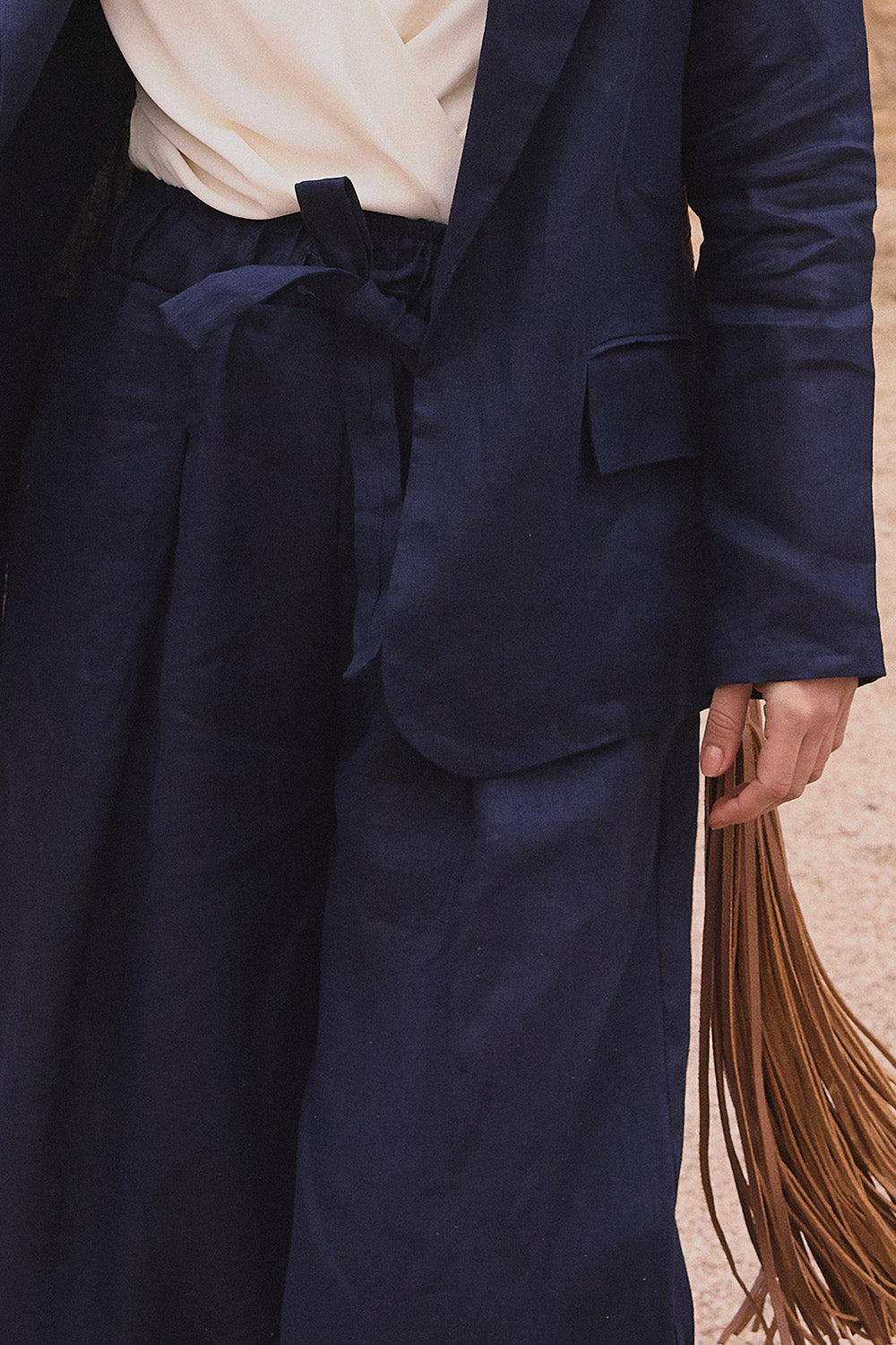 Paolo Pants Navy Blue