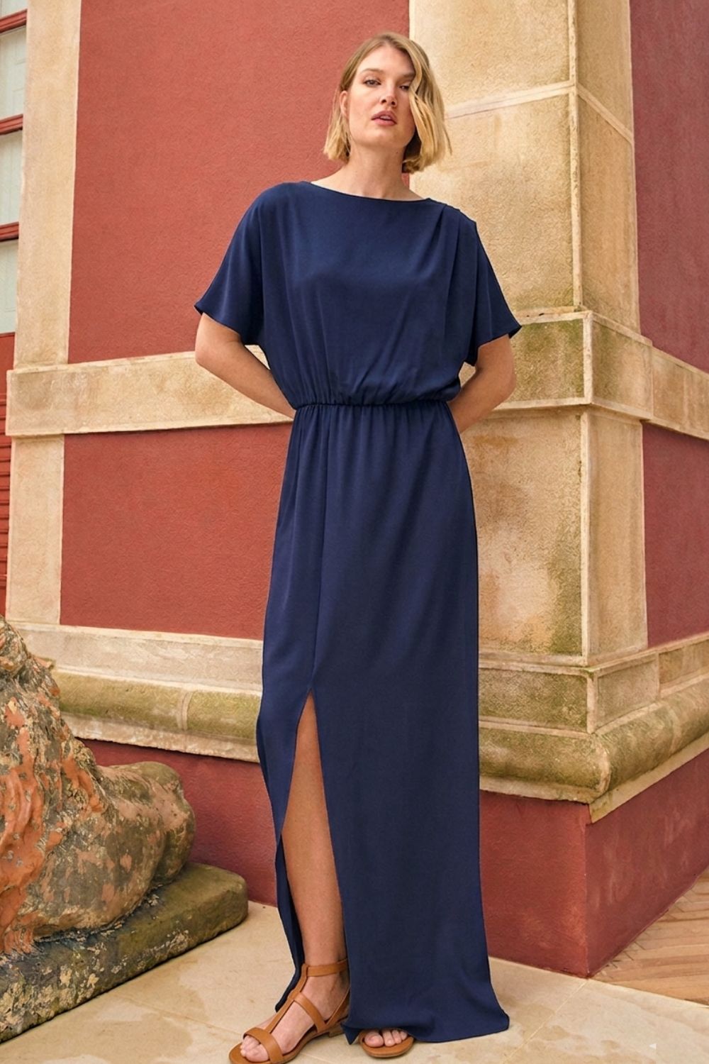 Porto Santo Dress Navy Blue