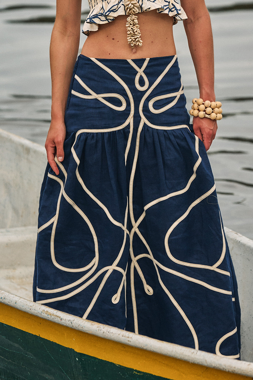 Santorini Skirt Navy Blue