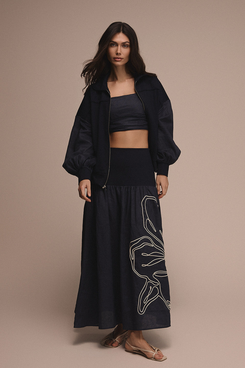 Falda azul marino Playa Dorada