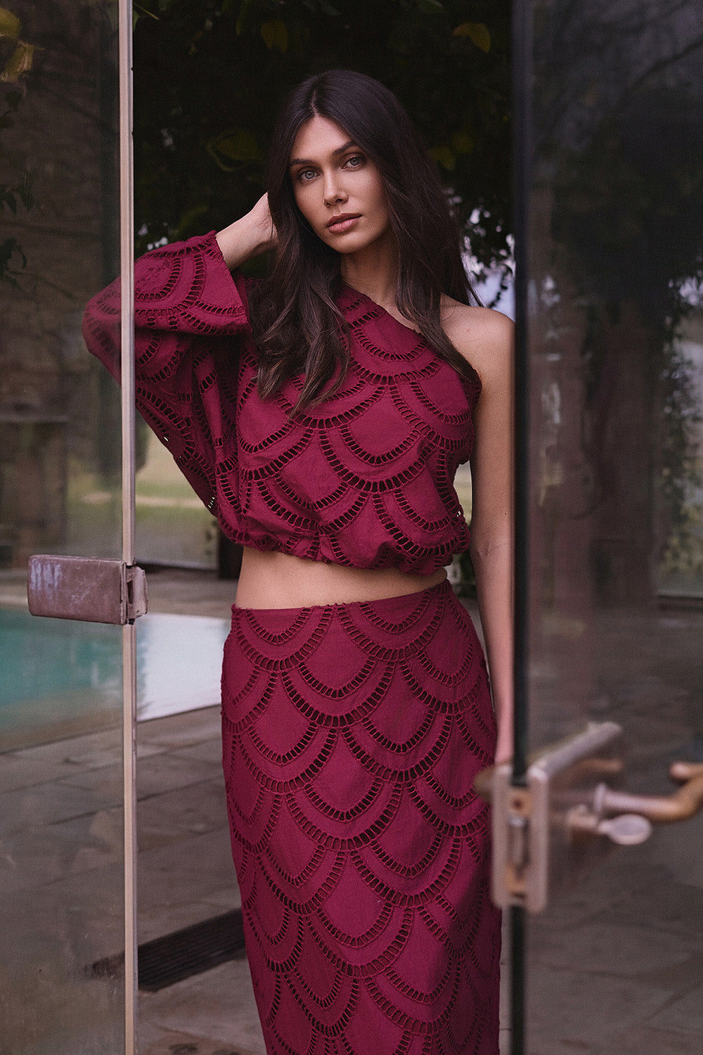 Arabela Skirt Burgundy