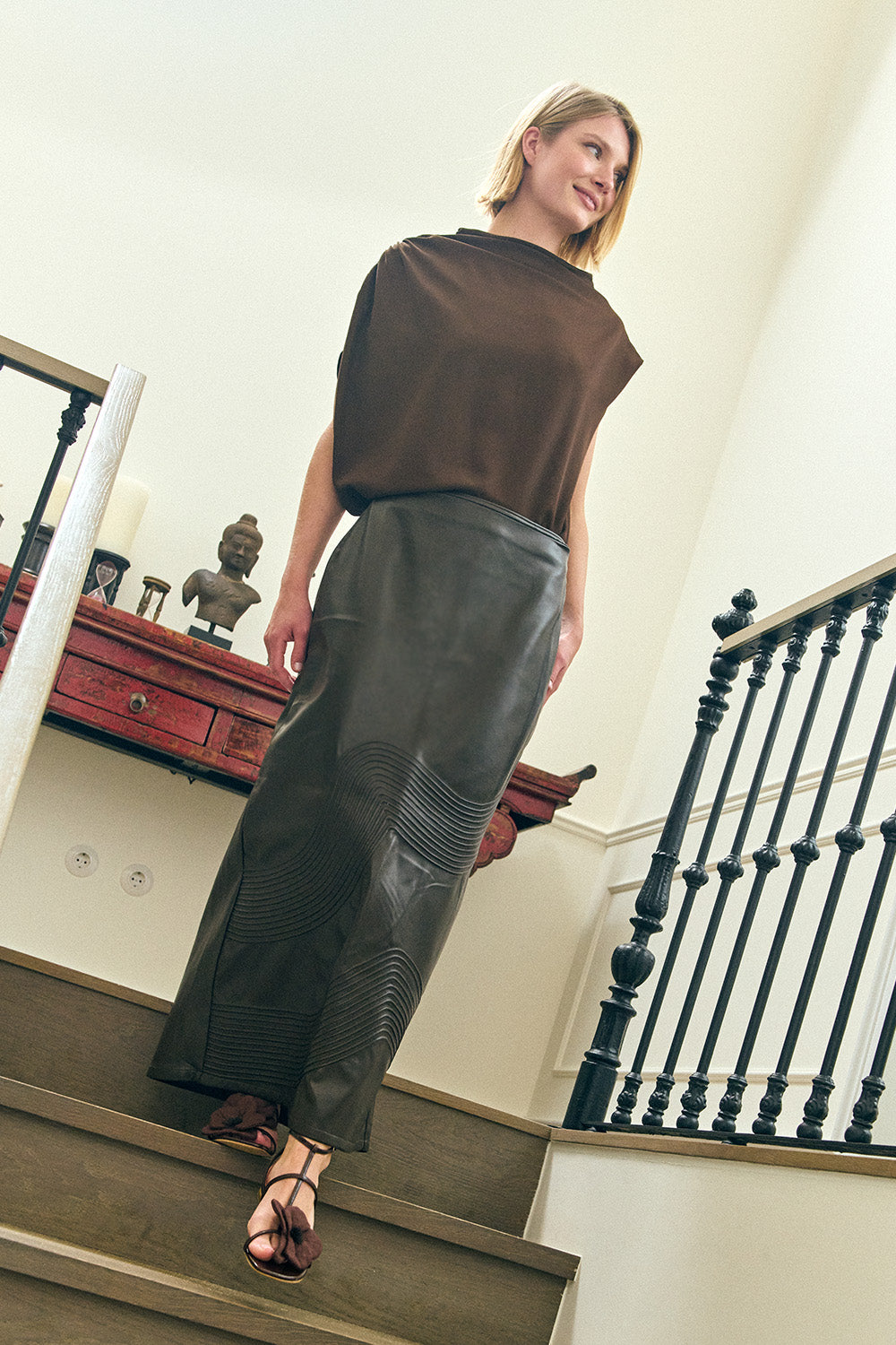 Aura De Jade Blouse Brown