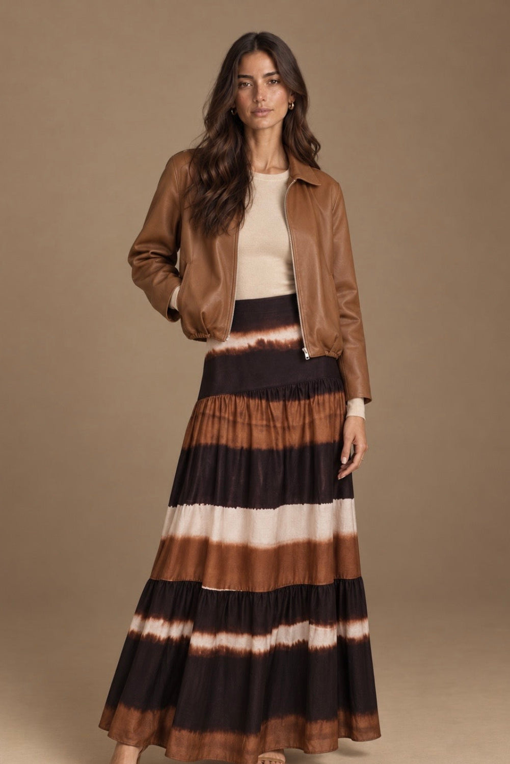 Abisal Skirt Natural Terracotta