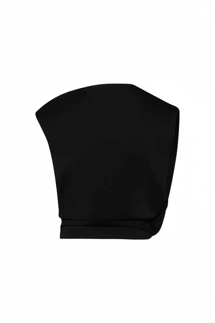 Aura de Jade Blouse Black Cotton