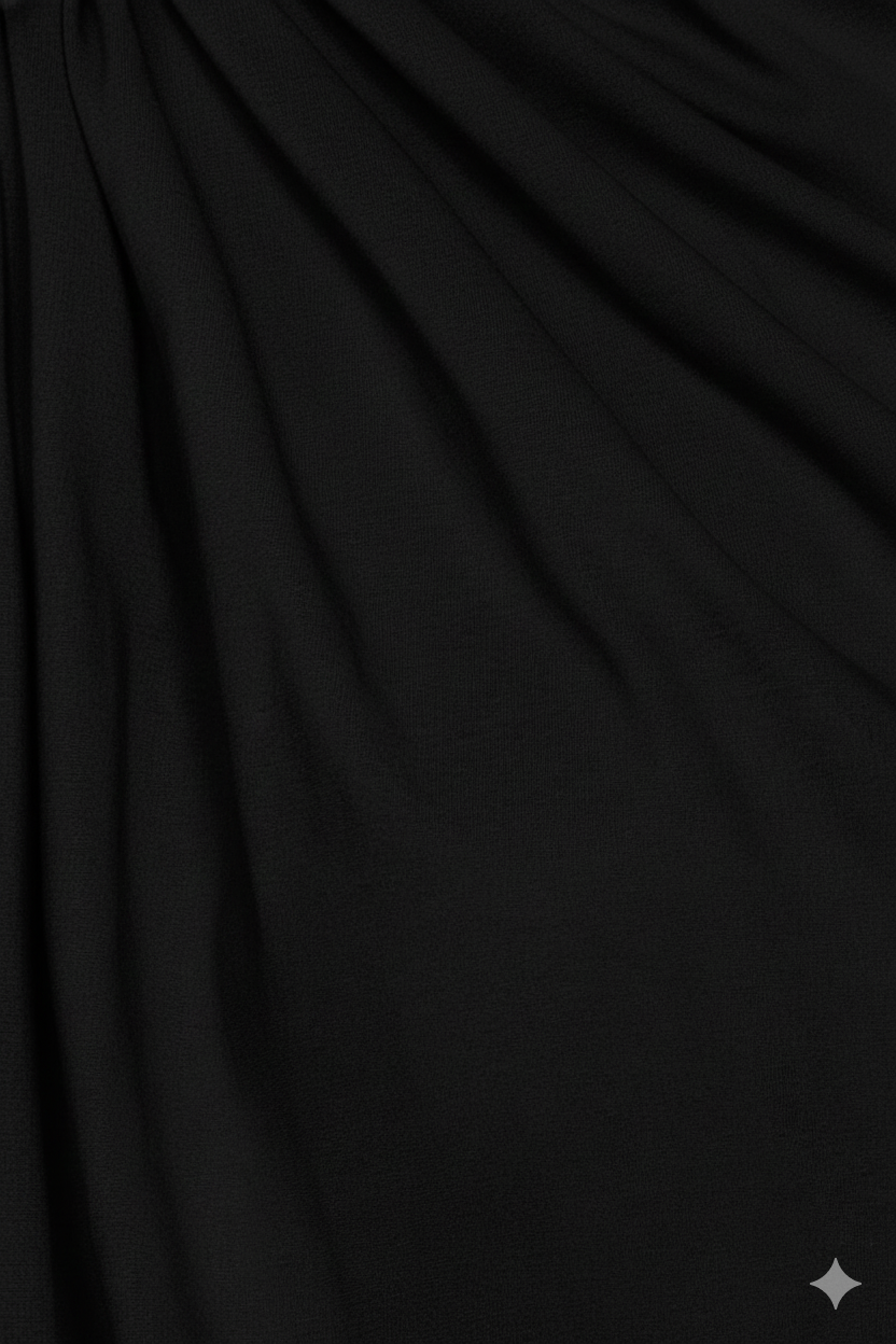 Aura de Jade Blouse Black Cotton